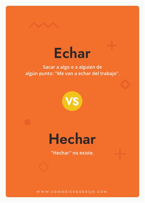 hechaste o echaste|Echar vs. Hechar in Spanish 